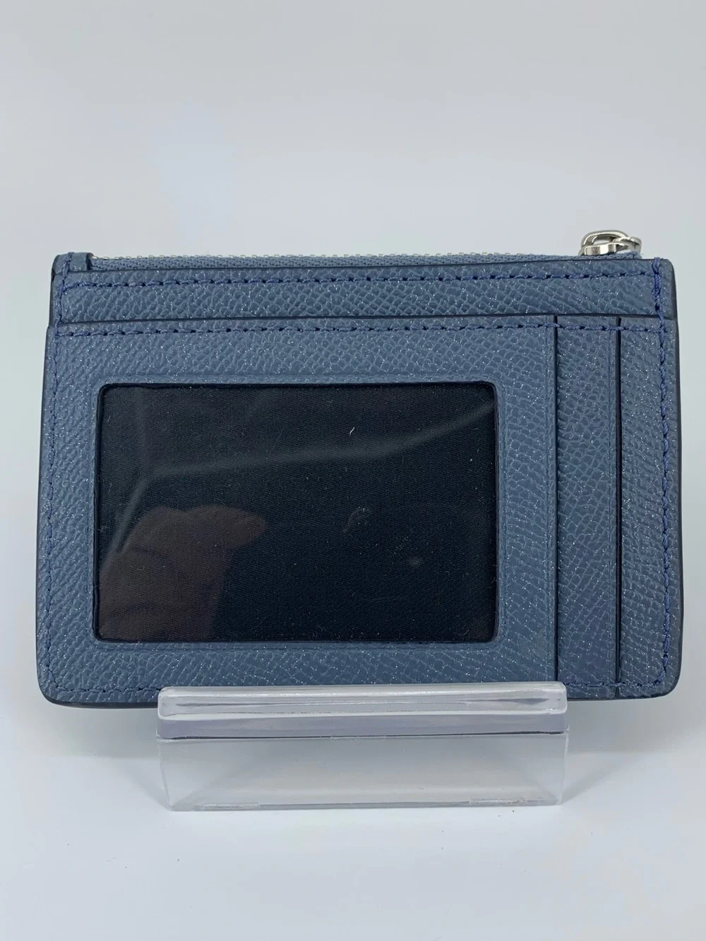 Coach Leather F12186 Mini ID Skinny Key Chain Case New!